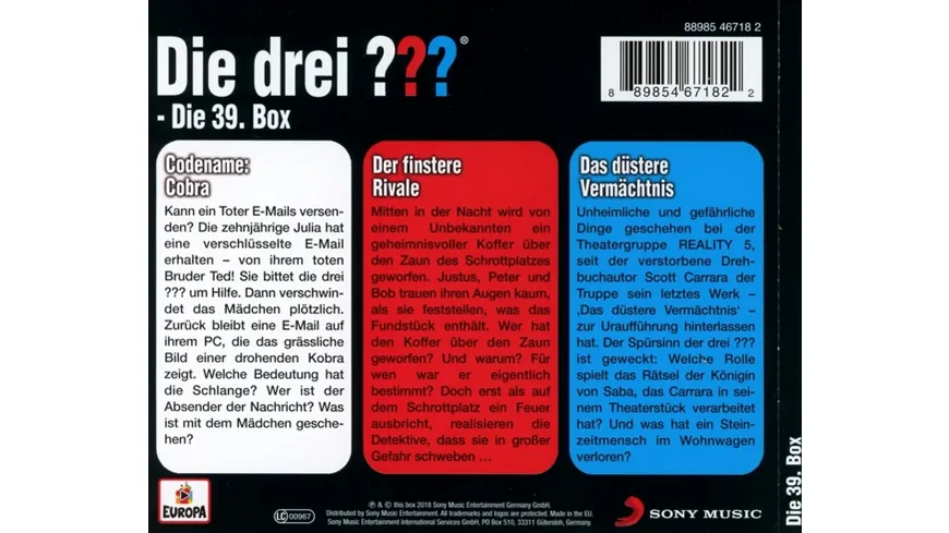 39/3er Box (Folgen 116,117,118)