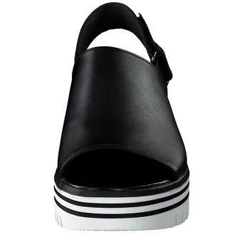 Gabor Plateau Sandale in schwarz