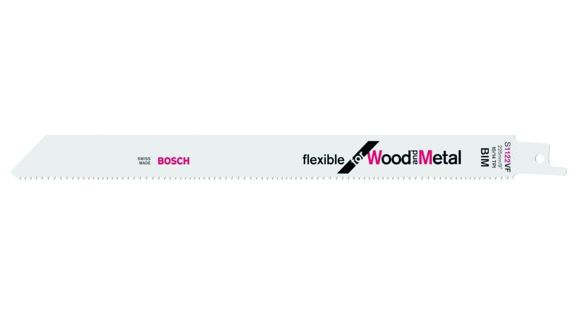 Příslušenství Bosch Blue 2608657559 S1122VF Kotouč do ocasní pily flexibilní na dřevo a kov 225 mm 25 kusů