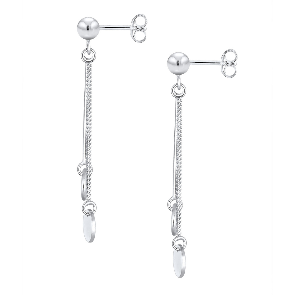 Elli Elli by Julie & Grace Boucles d'Oreilles Cercle Boucles d'Oreilles Femme - Argent Boucles d'oreilles
