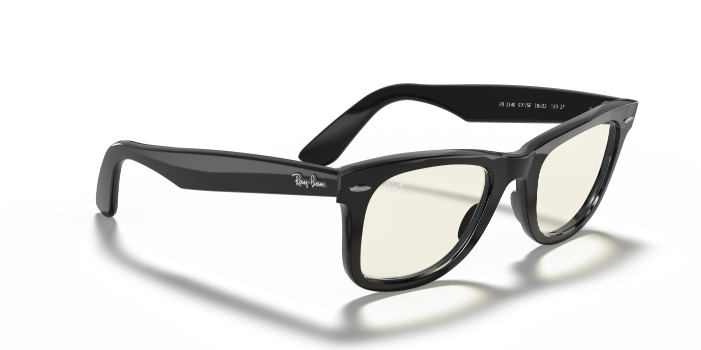 WAYFARER CLEAR EVOLVE - Negru lucios, gri fotocromatic