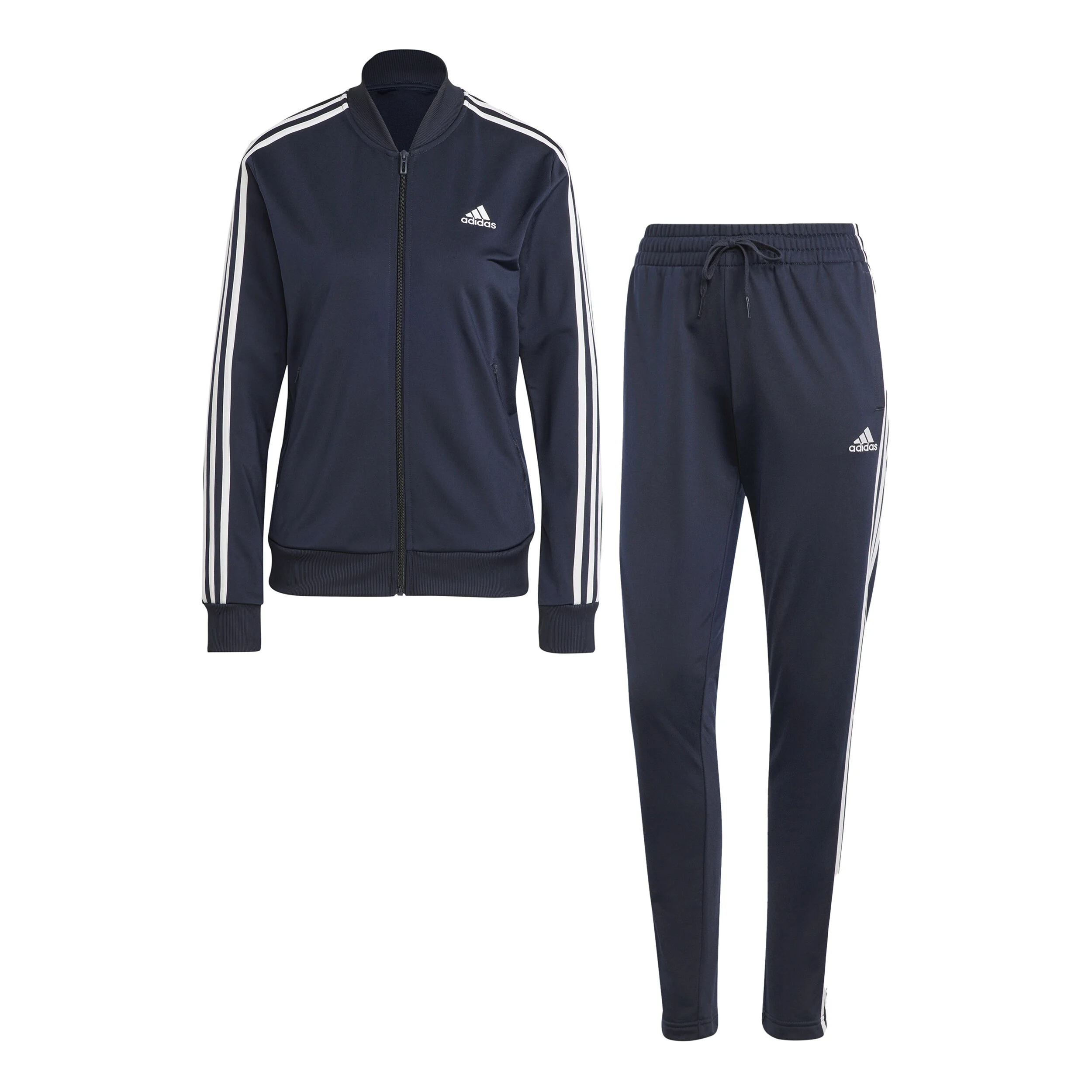 8 Stripes Trainingsanzug Damen - Dunkelblau, Weiß