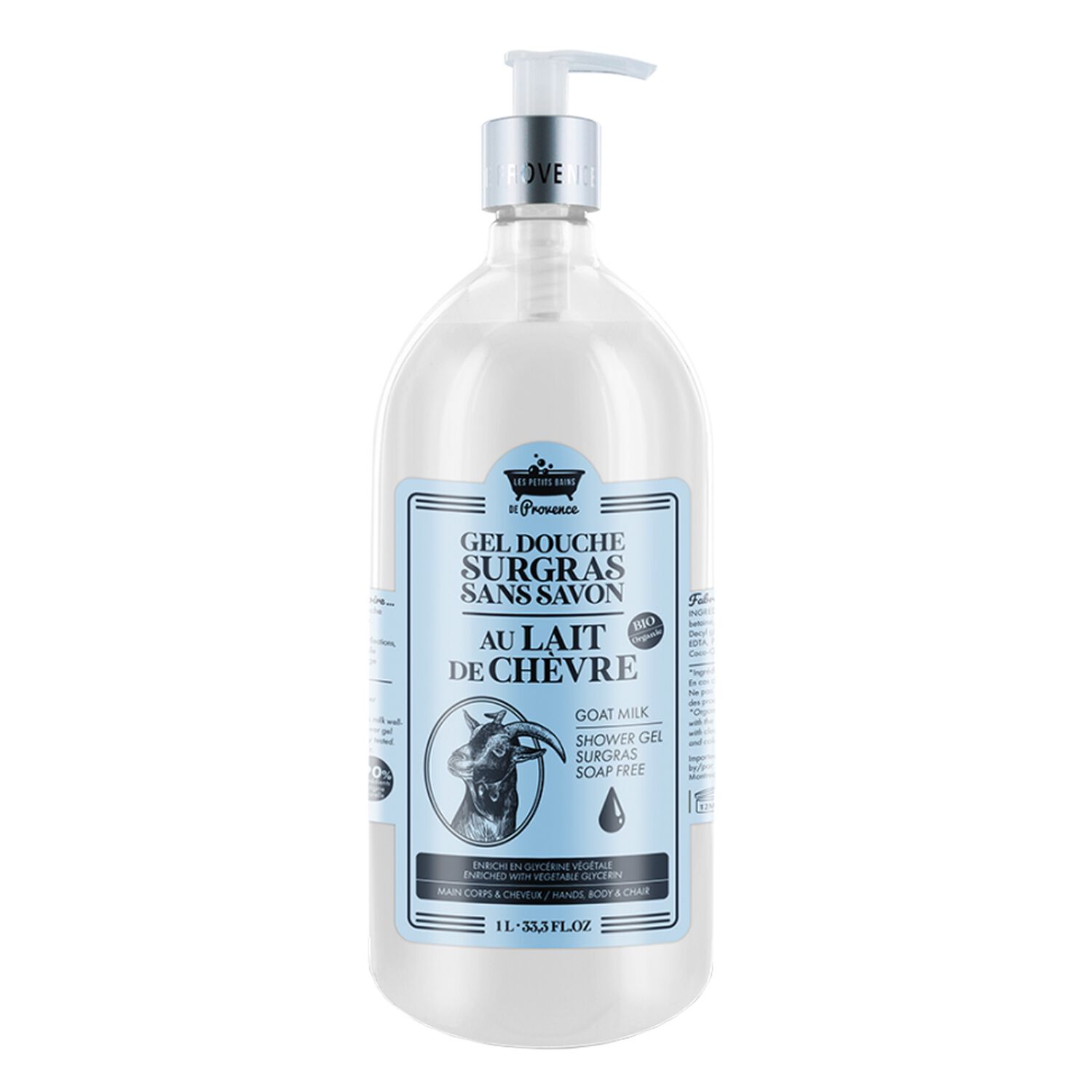 Les Petits Bains de Provence Gel Douche Surgras Sans Savon Lait de Chèvre
