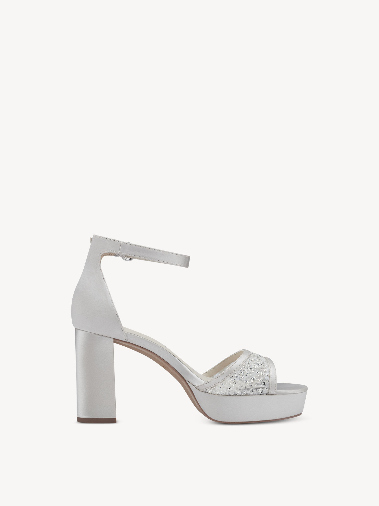 Sandale à talon - beige