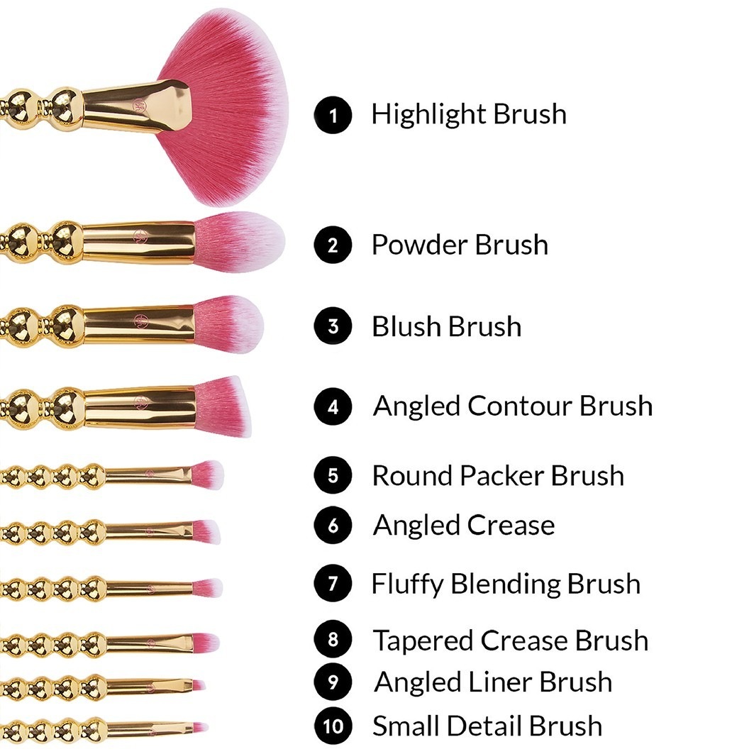 METAMORPHOSIS - 10 Piece Brush Set with Bag