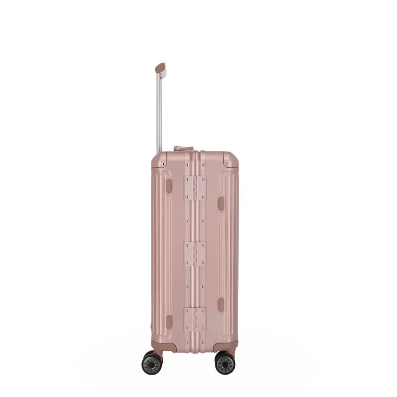 Travelite NEXT Trolley M mit 4 Rollen (67 cm) - Rosé