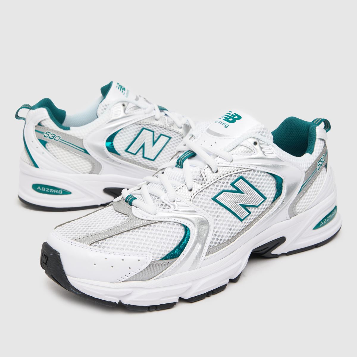 New Balance 530 sportcipő fehér és zöld színben