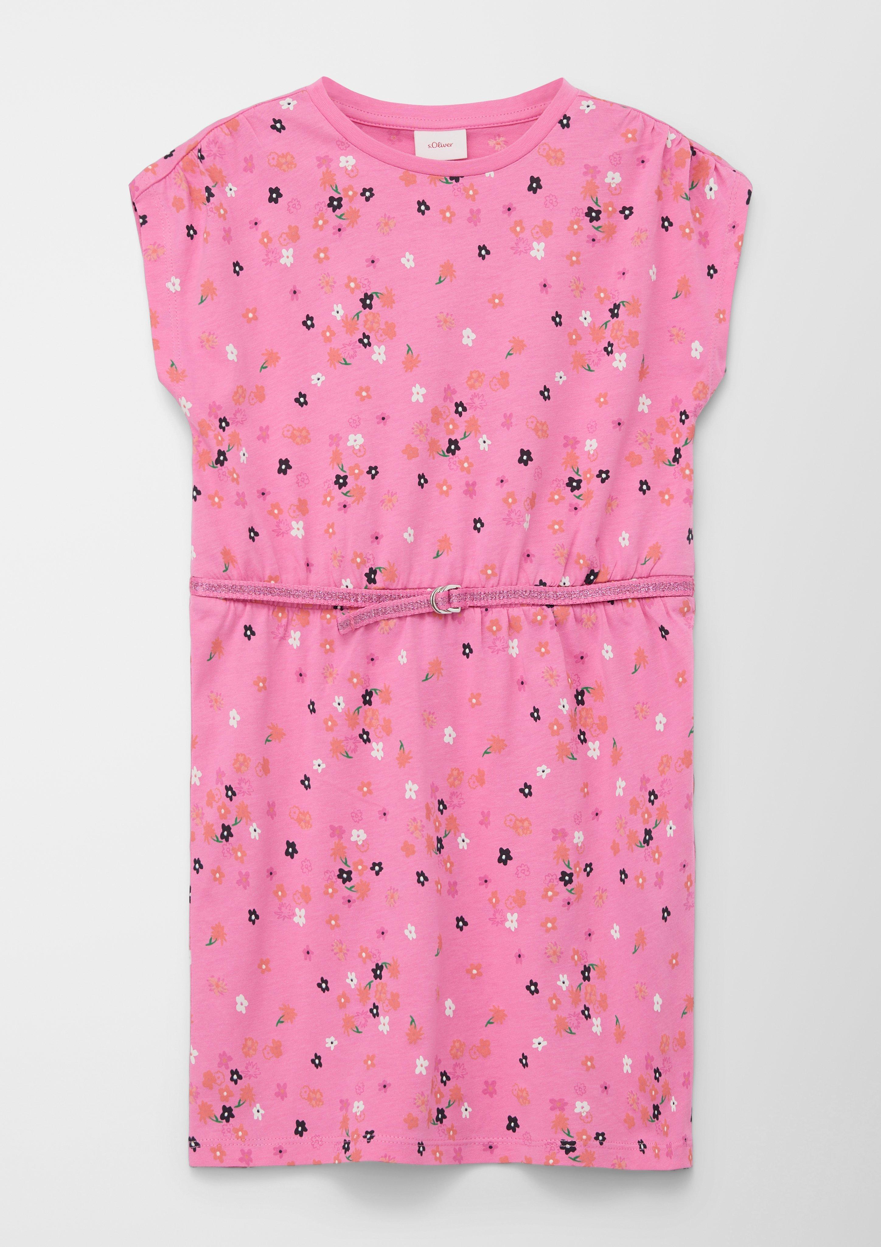 Baumwollkleid mit Stoffgürtel  2127441-44A4