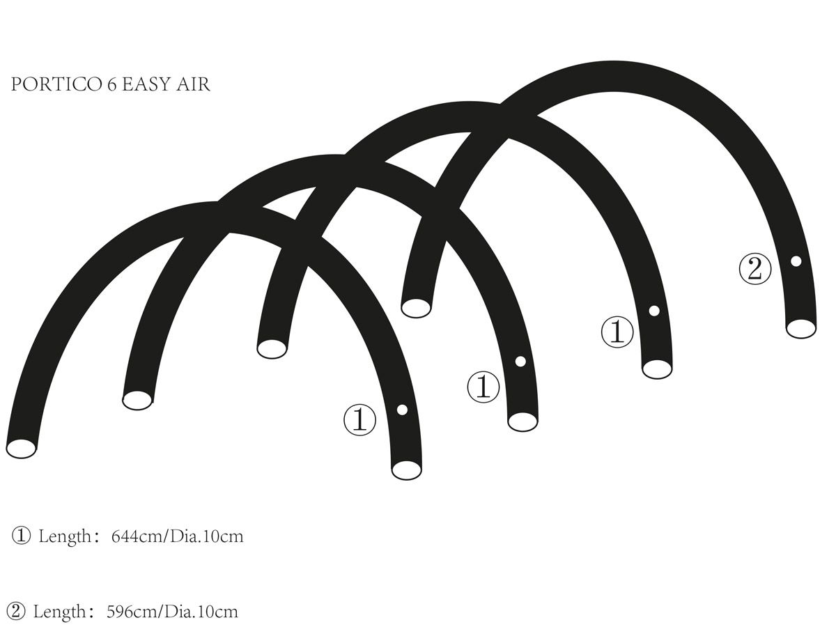 Obelink Portico 6 Easy Air Haupt Airtube Hinten