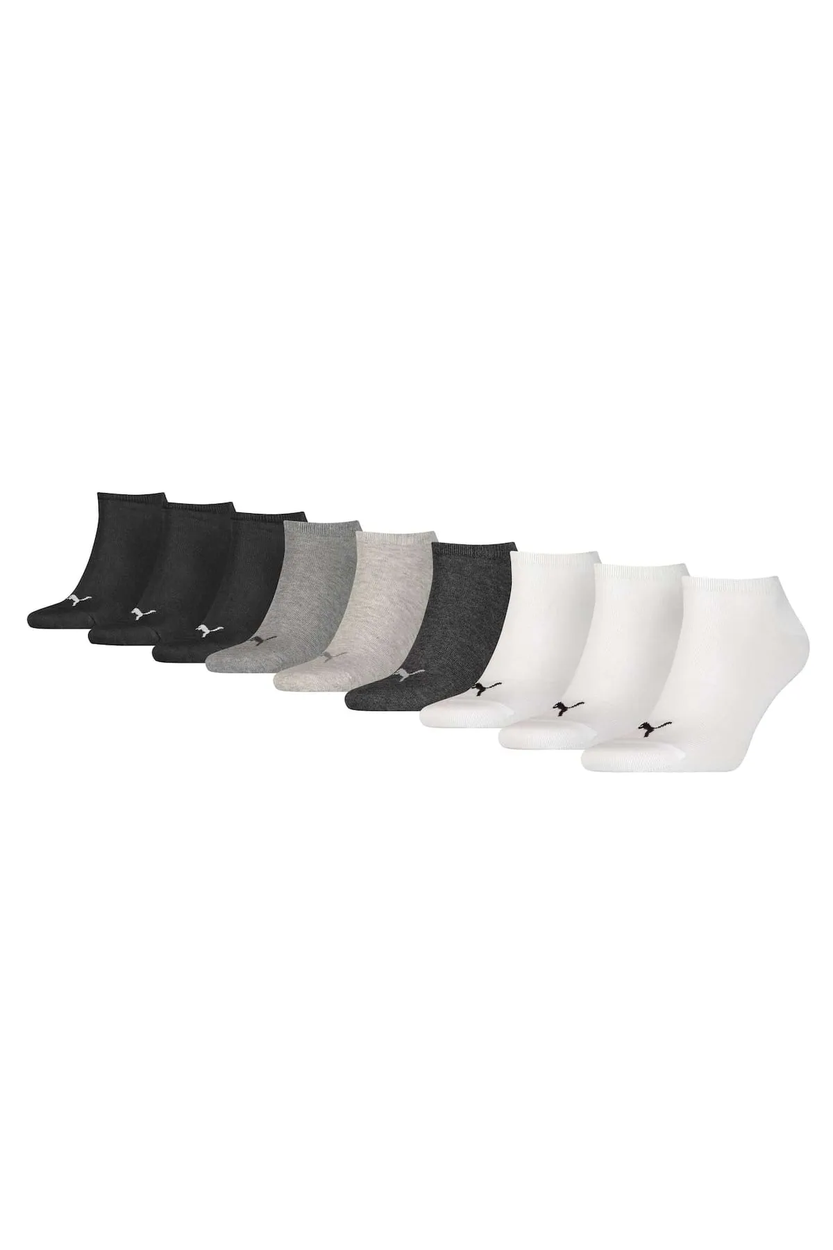 Puma  Unisex Sneaker Socken, 9er Pack - ECOM, Damen, Herren, Logo, einfarbig