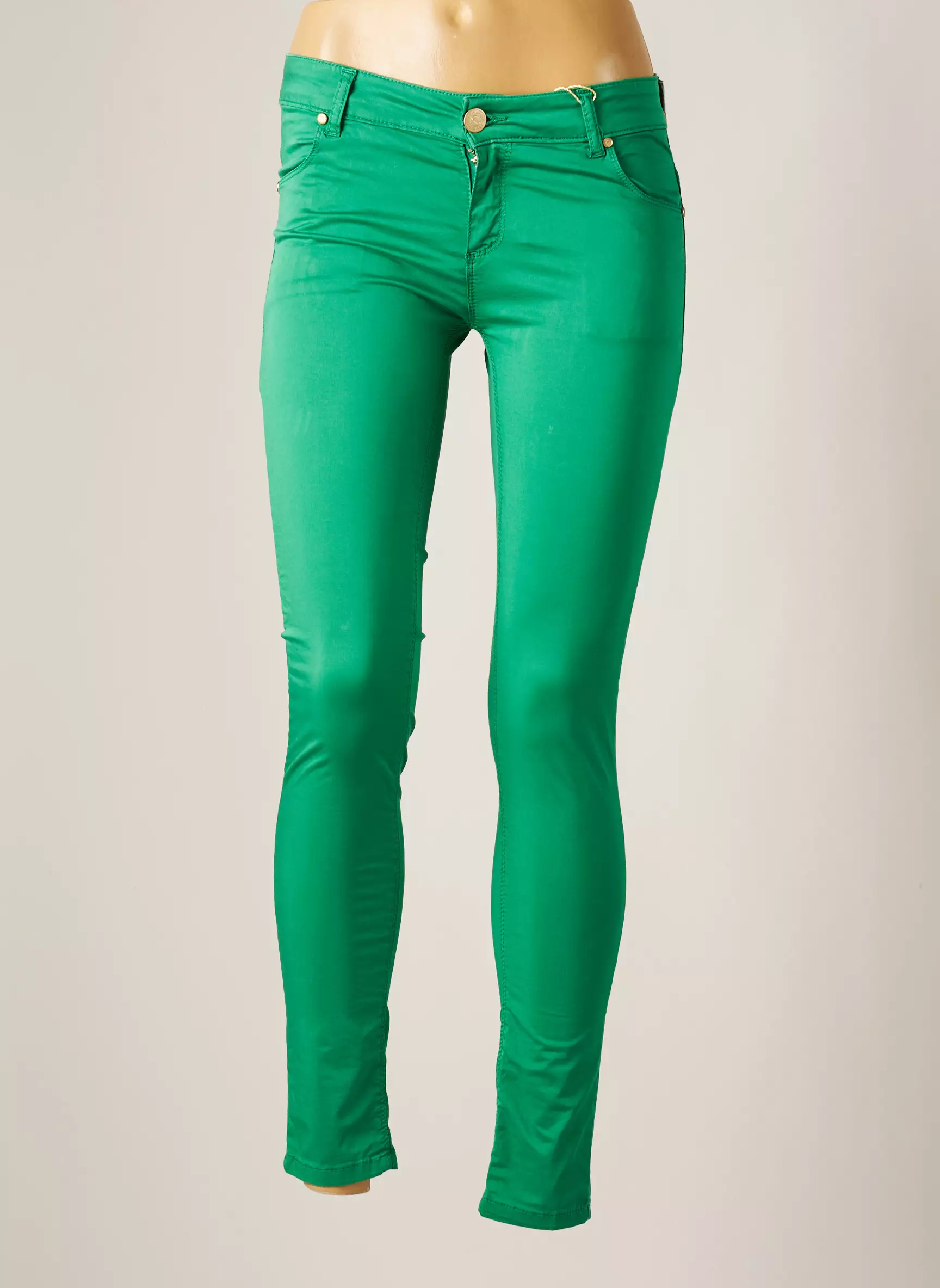 Artigli Pantalons Slim Femme couleur vert