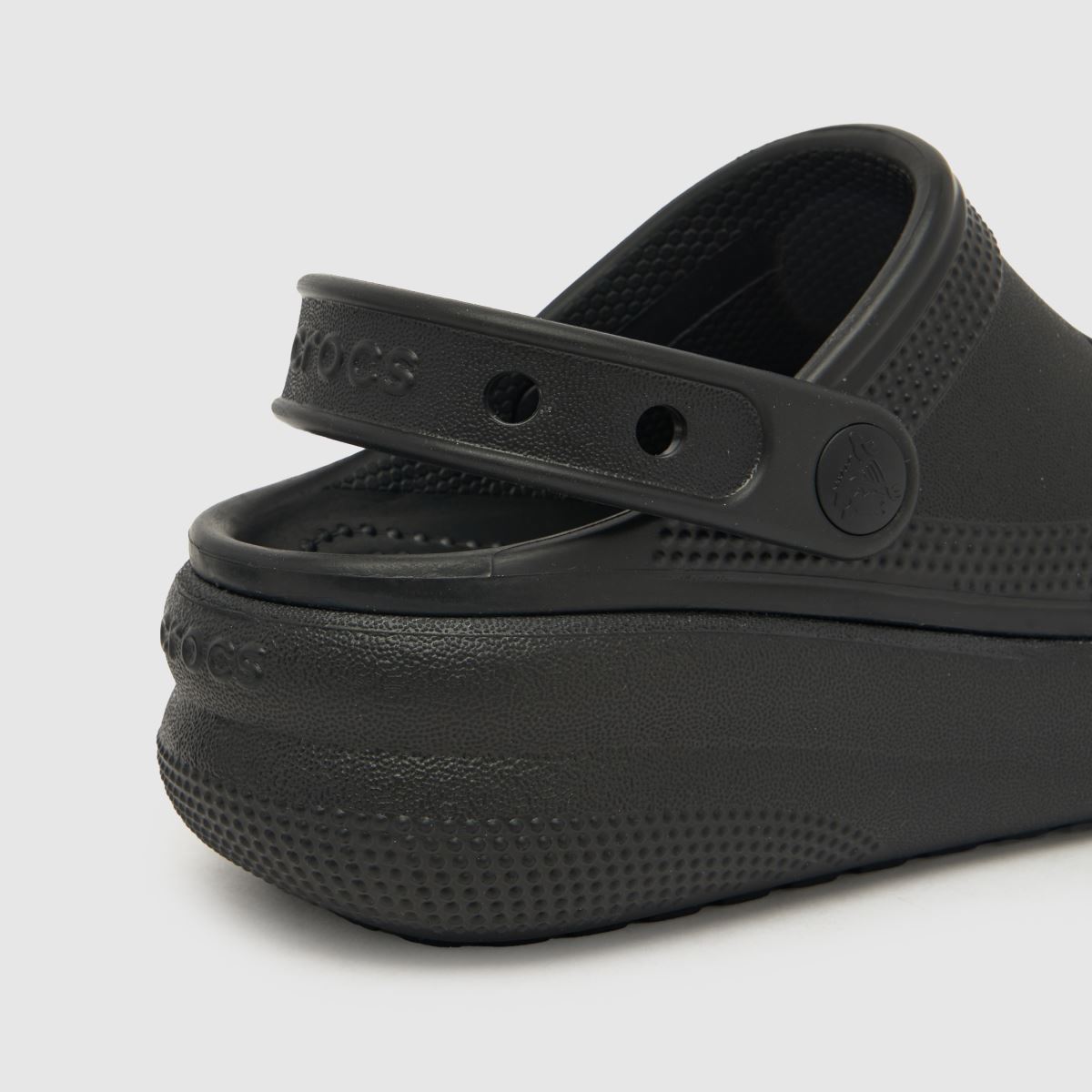 Crocs svarta Cutie Crush träskor för flickor, juniorsandaler