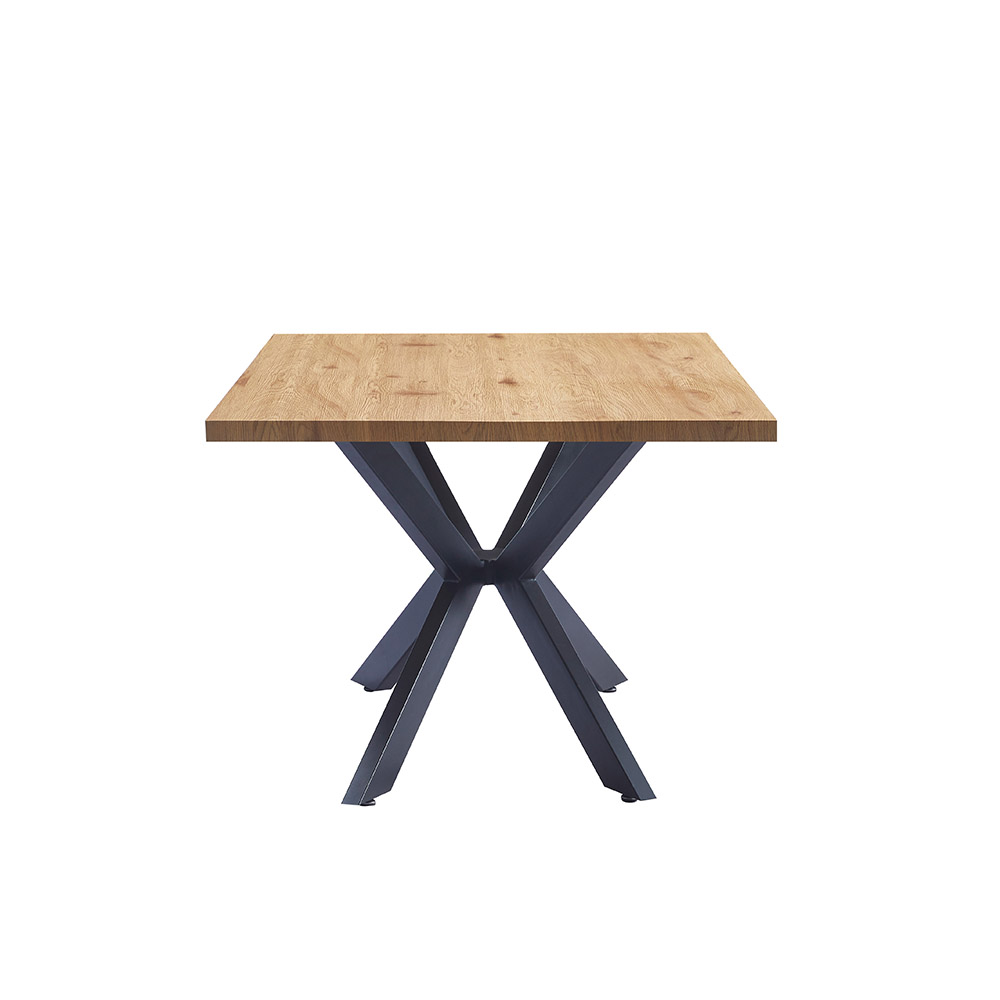 Home Deluxe HOME DELUXE Esstisch Eckig AVENCIA inkl. Sternfuß - 200 x 120 cm Light Oak
