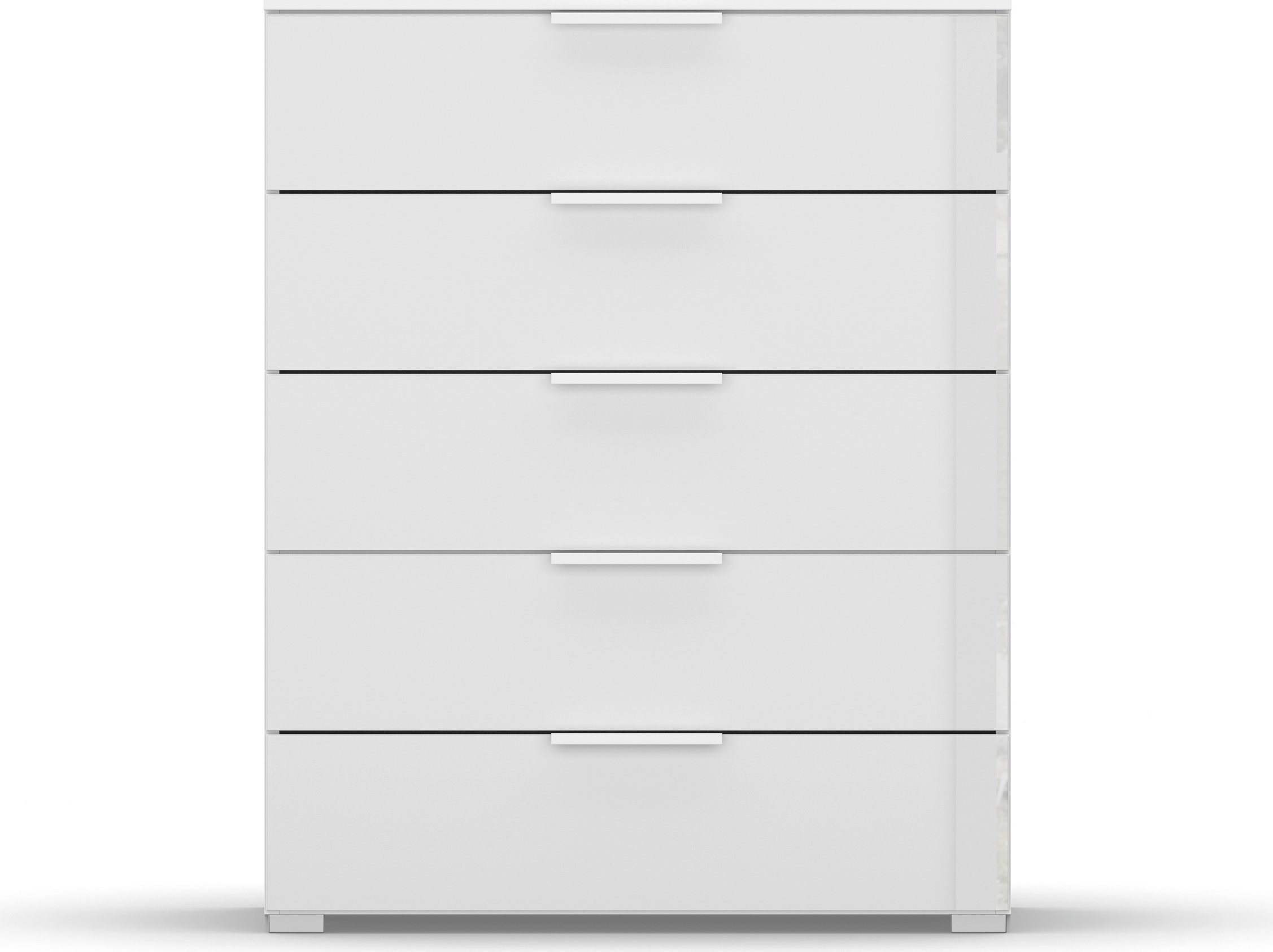 rauch Kommode Skat Meridian, mit 5 Schubladen mit Glasfront in elegantem Design