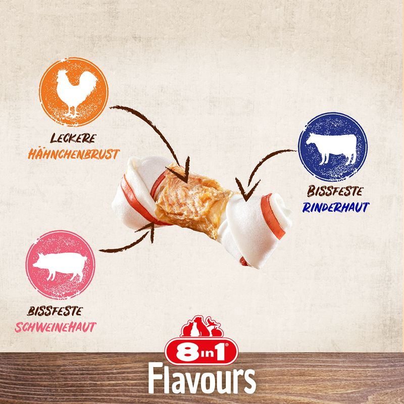8in1 Triple Flavour Kauknochen S zu TOP-Preisen