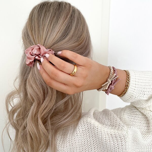 Bellody Original Seiden Scrunchies Mellow Rose Haargummi