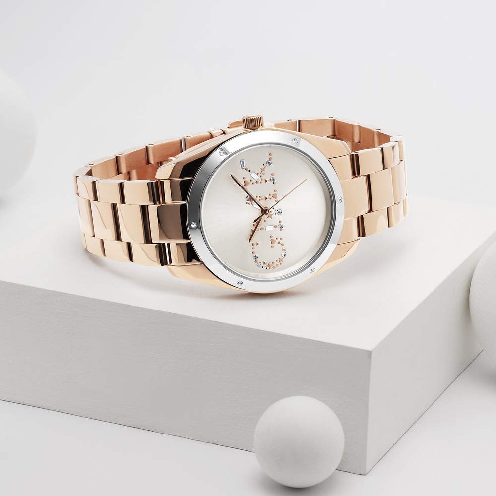 GMK Collection Montre pour femme Acier inoxydable, Acier inoxydable Montre
