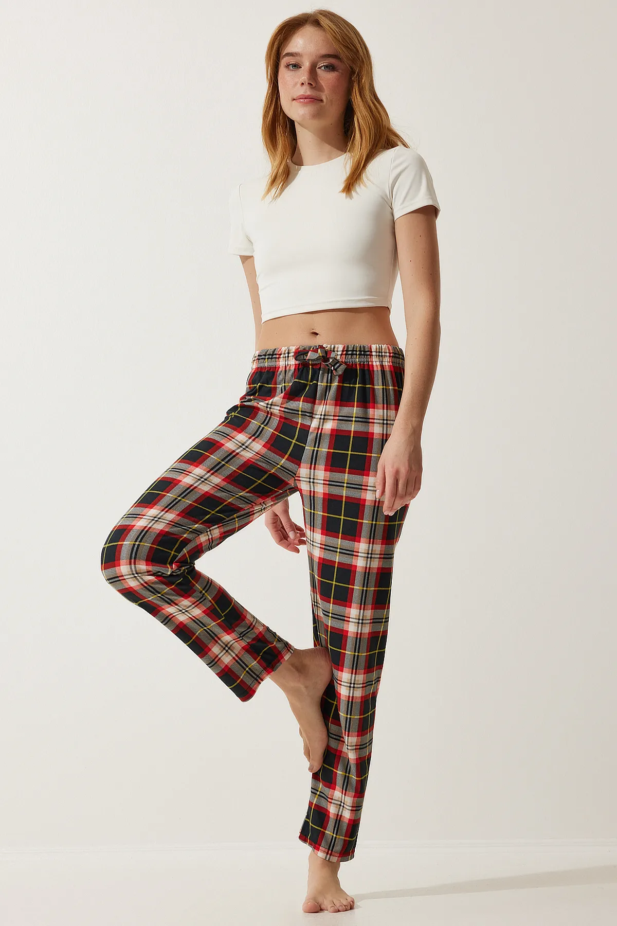 Happiness İstanbul  Pyjamahose - Schwarz - Relaxed