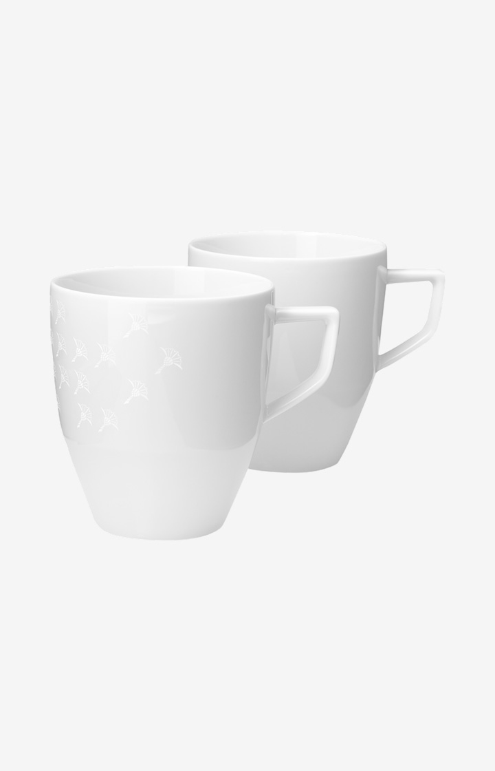Becher Faded Cornflower - 2er Set in Weiß - im JOOP!
