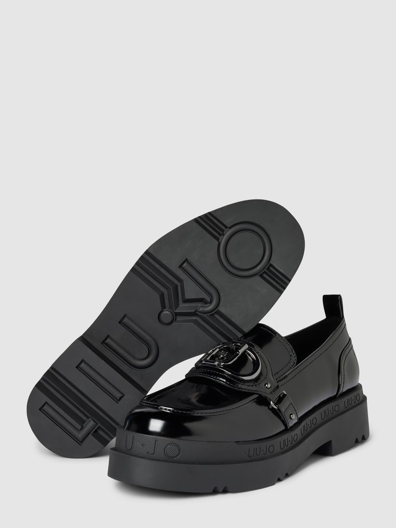 Penny-Loafer mit Schaftbrücke Modell 'Love' in schwarz