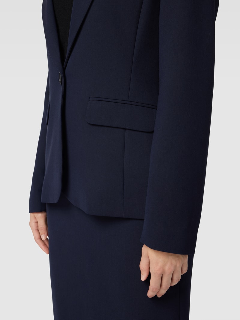 Blazer mit Knopfverschluss in marineblau