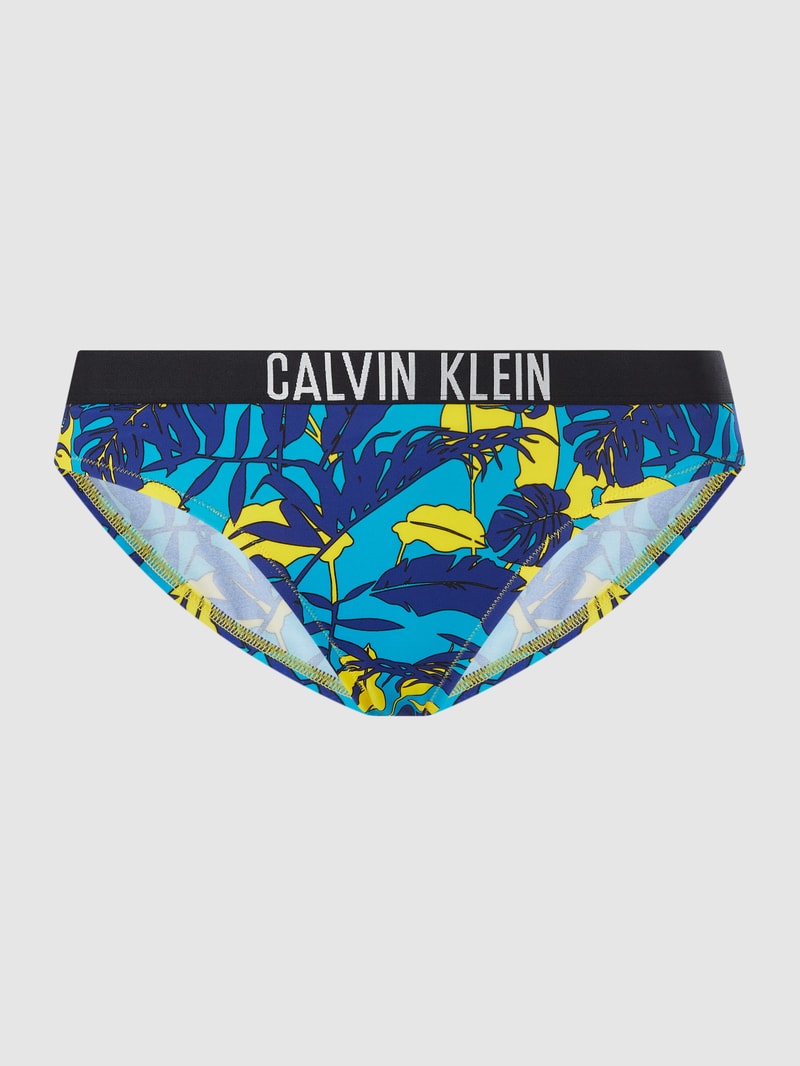 PLUS SIZE Bikini-Hose mit Logo-Bund in royalblau