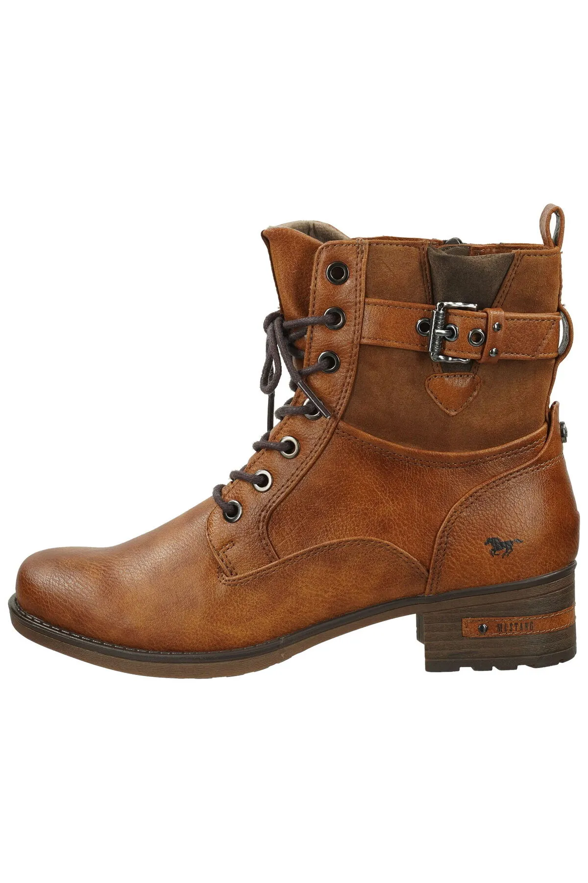 Mustang  Stiefelette - Braun - Blockabsatz