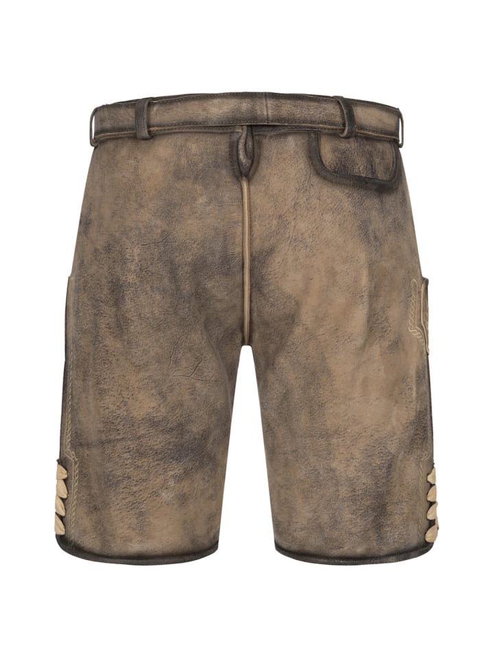 KRÜGER Lederhose Magnus in braun günstig kaufen
