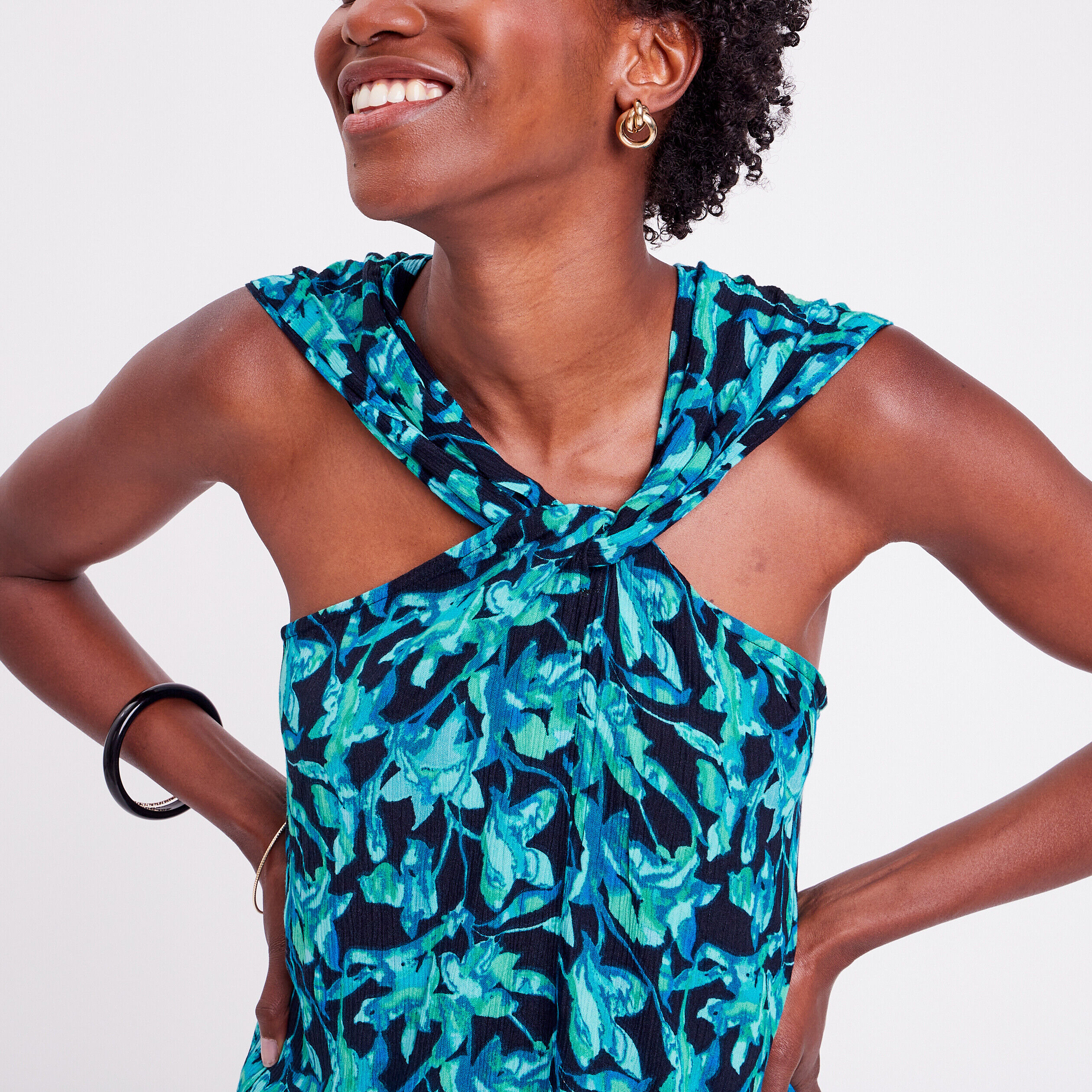 Blouse bretelles larges noir femme | Cache Cache