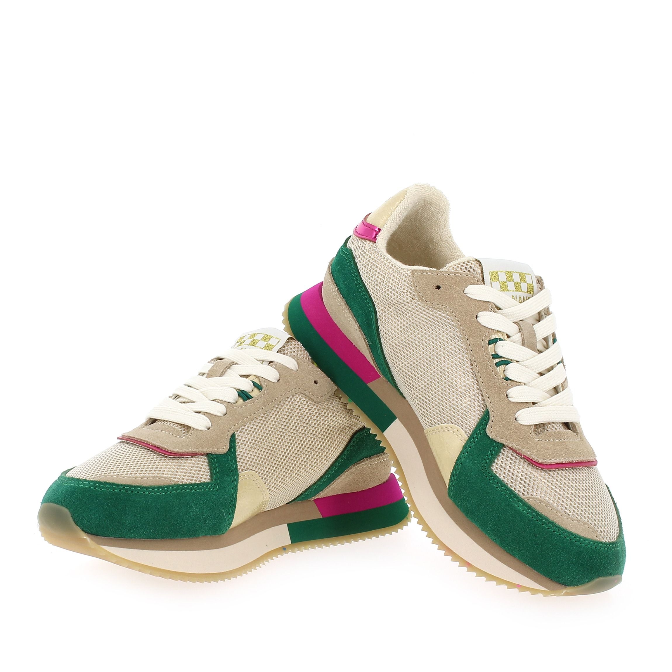 No Name  MIA JOGGER - Beige Vert