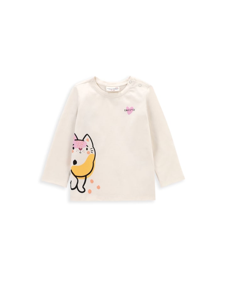 Coccodrillo T-shirt mit langen Ärmeln in ecru günstig kaufen