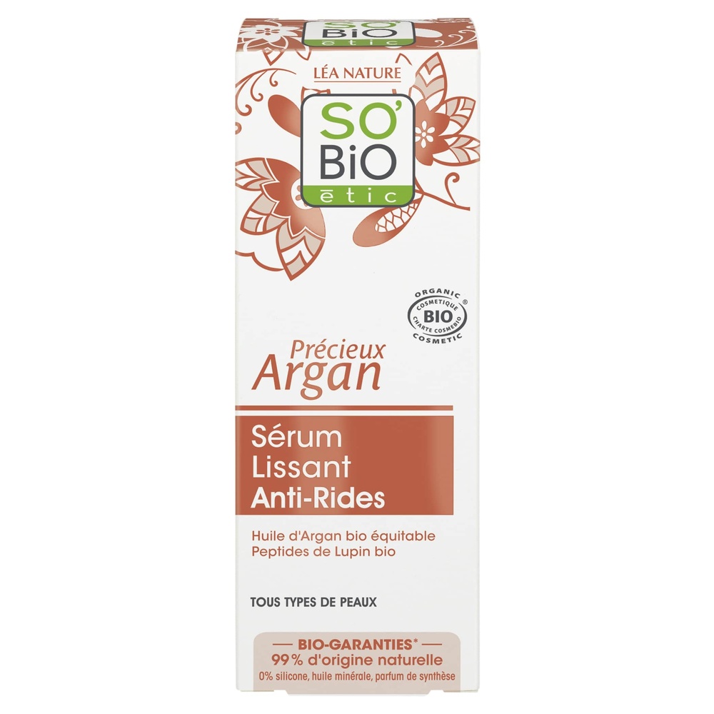LÉA NATURE SO BiO étic Sérum lissant Anti-Rides, Précieux Argan Sérum