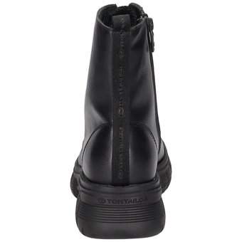 Tom Tailor Schnür Boots in schwarz
