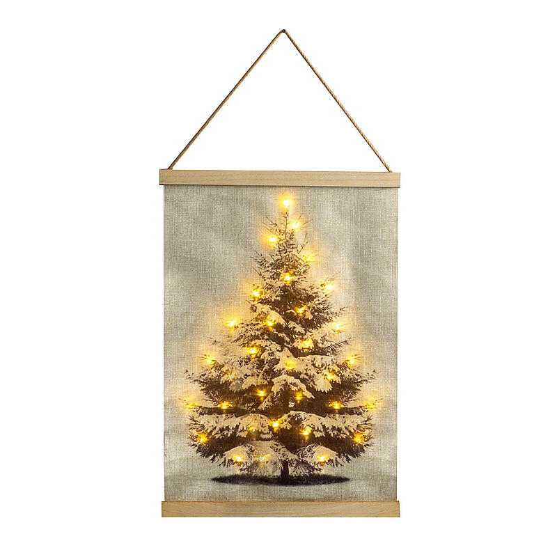 Home Veggdekor 40x60 cm LED juletre