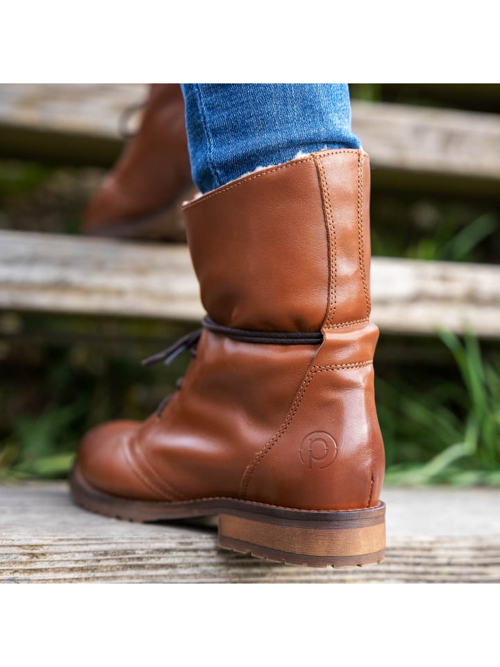palado Schnürstiefeletten in ChristieCaramel/Brown günstig kaufen