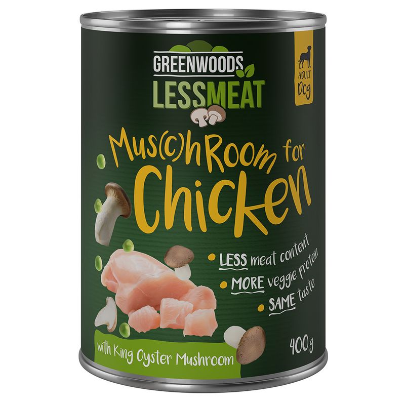 Greenwoods Less Meat Mushrooms Kräuterseitling 6 x 400 g