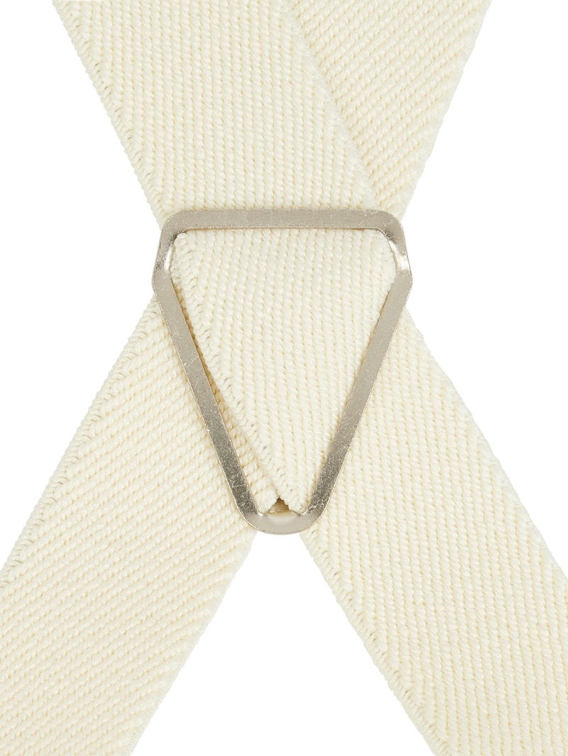 Hosenträger in X-Form in offwhite