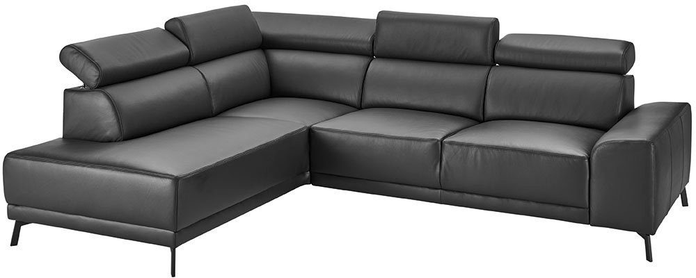3C Candy Ecksofa Greve B/T/H: 249/209/79 cm, wahlweise mit motorischem Sitzvorzug, manuelle Kopfteilverstellung