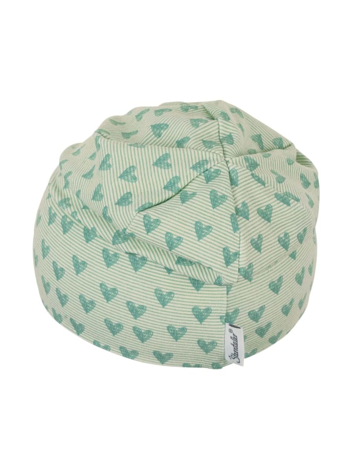 Sterntaler Beanie Herzen in sattes grün günstig kaufen