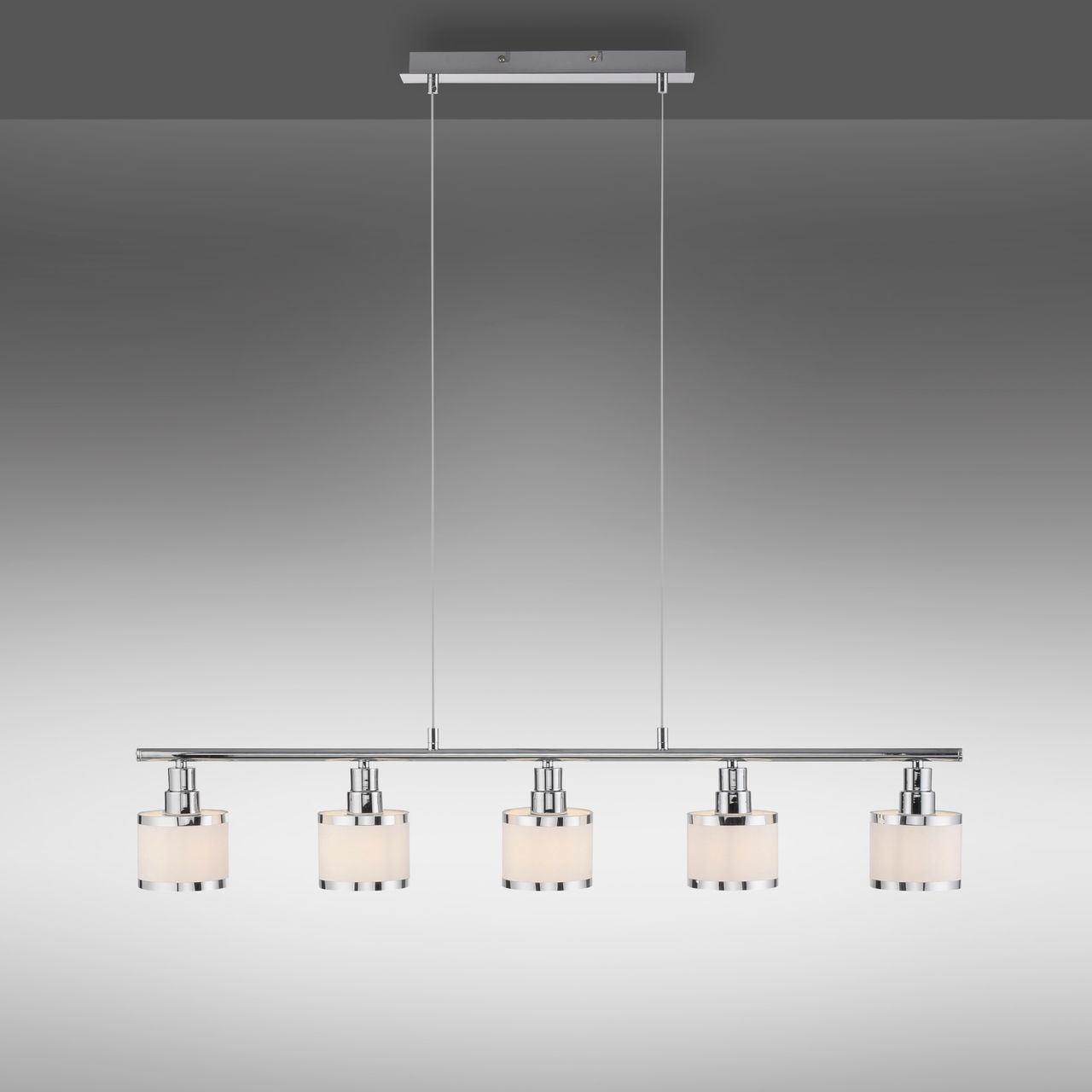 JUST LIGHT LeuchtenDirekt Pendelleuchte ACCOR,  5xE14 max. 25 W, Innenleuchte, IP20