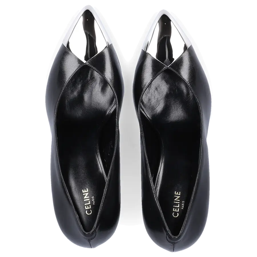 Celine - Pumps EDWIGE Metallspitze schwarz - schwarz