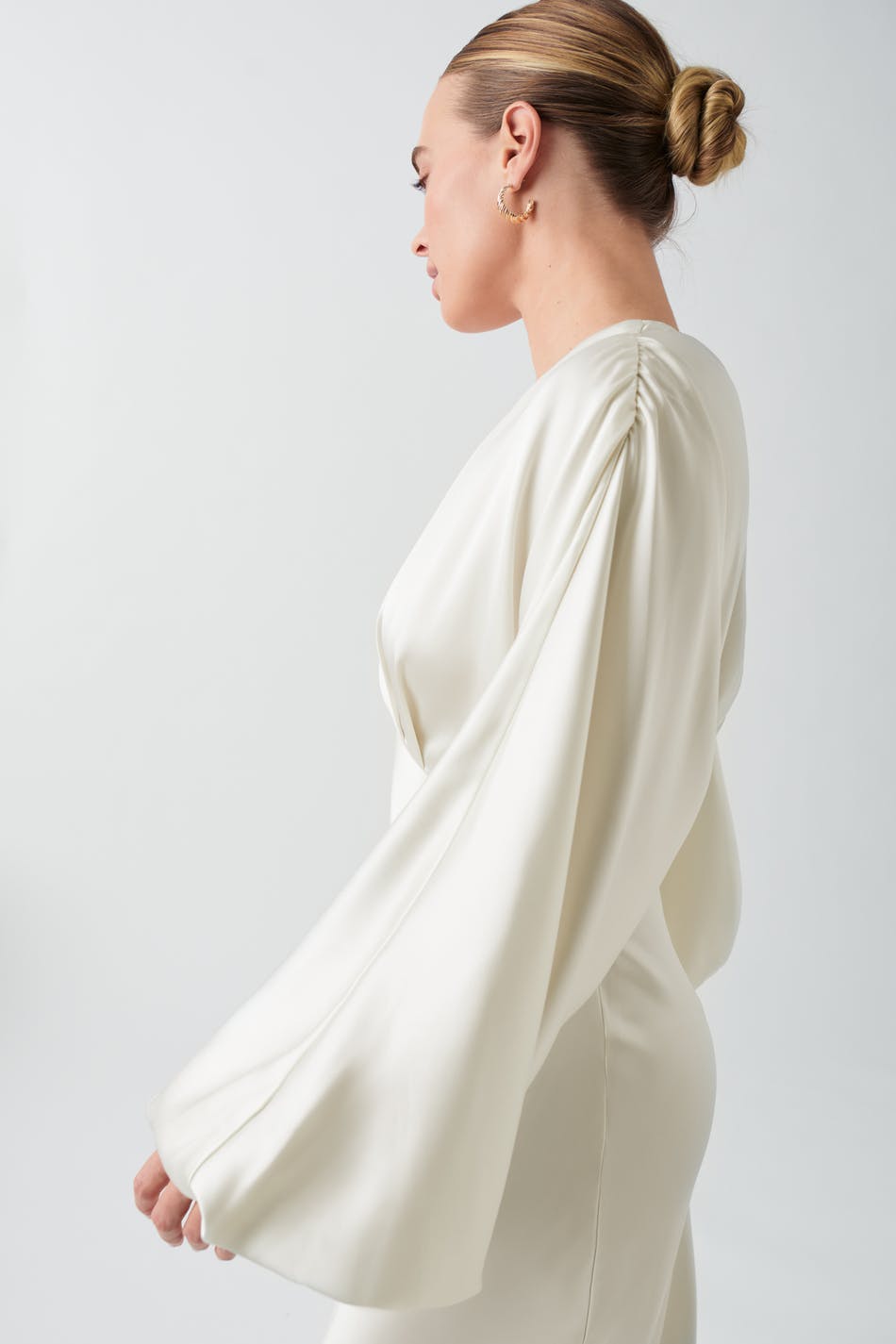 Satin maxi dress