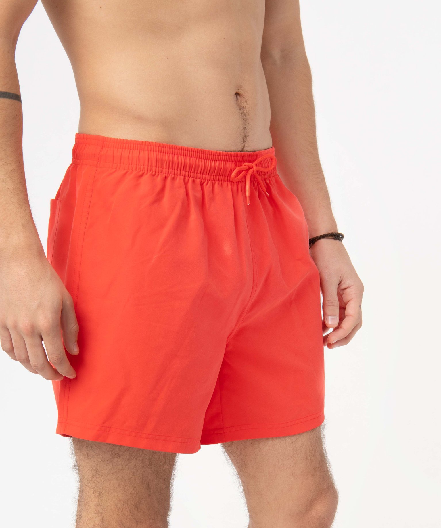Short de bain homme uni orange | GEMO