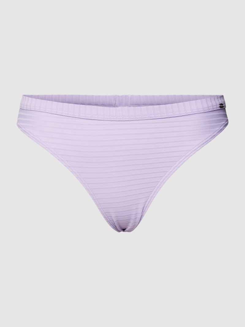 Bikini-Hose mit Streifenmuster in flieder