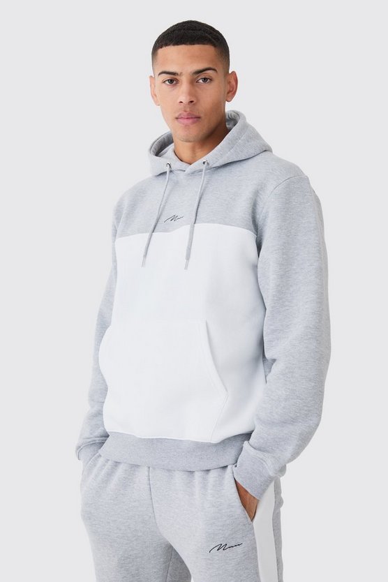 Man Signature Colorblock Trainingsanzug mit Kapuze