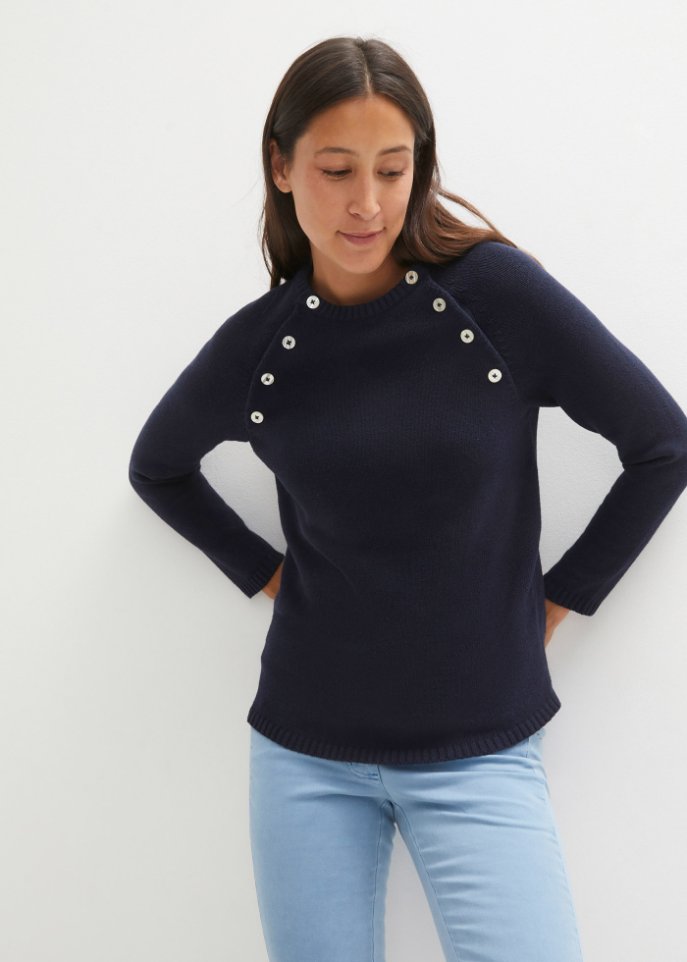 Umstandspullover / Stillpullover mit Bio-Baumwolle