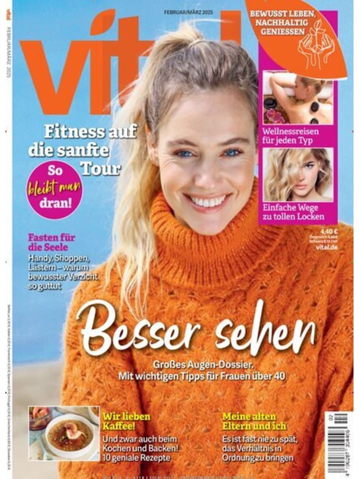 Hubert Burda Media 6 x VITAL Zeitschrift (Gutschein für Jahres Abo) günstig kaufen onesize