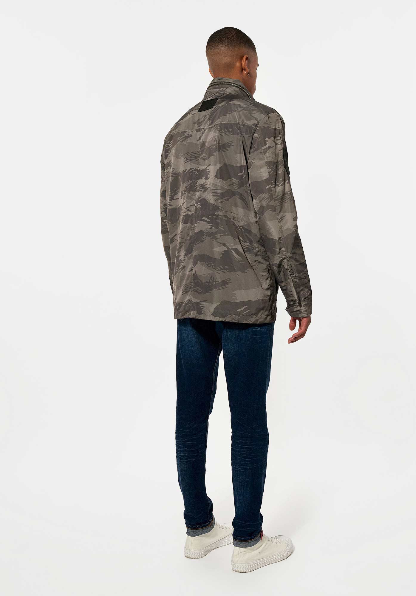 VITOR  Veste camouflage kaki Homme en 100% polyester recylé