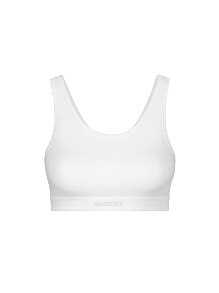 SNOCKS Soft BH aus Bio-Baumwolle 1 Stück in Weiß günstig kaufen