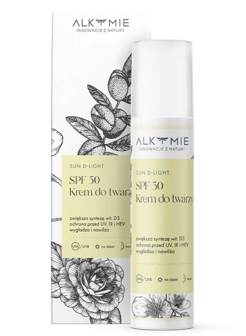 Alkmie Sun D-Light ansigtscreme SPF 50